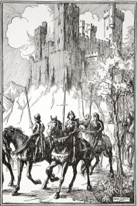 Dora Curtis Gallery: Sir Galahad at the Abbey, 1905. Artist: Dora Curtis