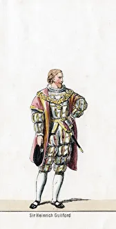 Guildford Prints: Sir Henry Guildford, costume design for Shakespeares play, Henry VIII, 19th century