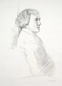 Sir Henry Irving, 1898. Creator: William Rothenstein (British, 1872-1945)