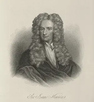 Enlightenment Prints: Sir Isaac Newton, c1700, (1834-1837). Creator: Samuel Freeman