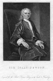 Sir Isaac Newton, English mathematician, astronomer and physicist, (19th century)