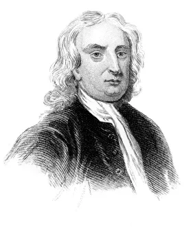 Sir Isaac Collection: Sir Isaac Newton, English physicist, mathematician and astronomer, (c1850)