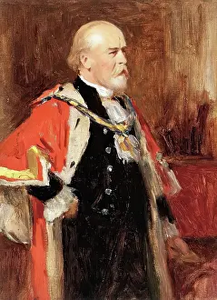 Sir James Hoy, (1837-1908), Lord Mayor of Manchester, c1902. Creator: George Reid