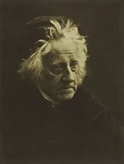 Albumen Print From Wet Collodion Negative Collection: Sir John Herschel (1792-1871), 1867. Creator: Julia Margaret Cameron (British, 1815-1879)