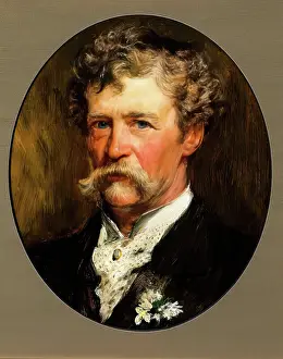 Metalworker Prints: Sir Joseph Edgar Boehm, RA, 1883. Creator: John Pettie