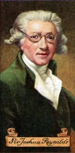 Sir Joshua Reynolds, taken from a series of cigarette cards, 1935