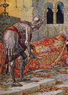 Sir Lancelot in the Chapel Perilous, 1911. Artist: Walter Crane
