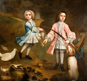 British School Gallery: Sir Lister And Sir Charles Holte As Boys, 1750. Creator: Unknown