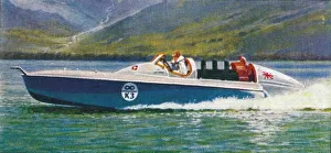 Hydroplane Prints: Sir Malcolm Campbells Bluebird, 1938
