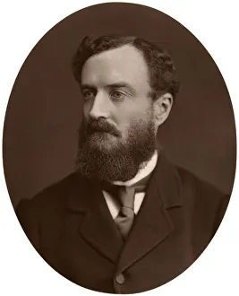 Chief Secretary For Ireland Collection: Sir Michael Hicks-Beach, Bart, MP, Chief Secretary for Ireland, 1876.Artist: Lock & Whitfield
