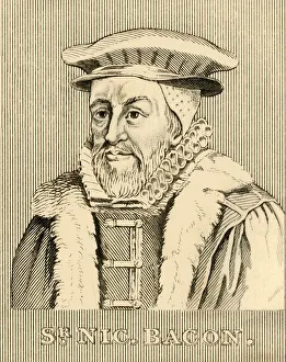 Elizabeth I Of England Gallery: Sir Nicholas Bacon, (1510-1579), 1830. Creator: Unknown