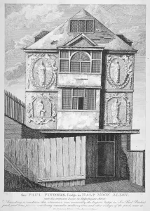 Sir Paul Pindars House, Bishopsgate, City of London, 1791