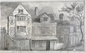 Sir Paul Pindars House, Bishopsgate, City of London, 1810. Artist: Daniel Thorn