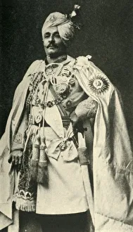 Indian Army Prints: Sir Pertab Singh, late 19th century, (c1920). Creator: Carl Vandyk