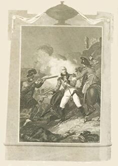 Abercrombie Gallery: Sir Ralph Abercrombie in the Battle of Alexandria, (1801), 1816. Creator: Unknown