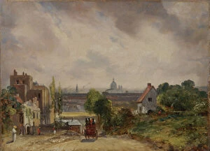 Images Dated 25th March 2021: Sir Richard Steeles Cottage, Hampstead, 1831 to 1832. Creator: John Constable