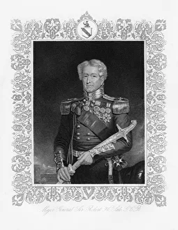 Sir Robert Henry Sale, British soldier, 19th century. Artist: Francis Holl