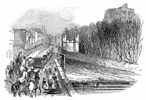 Carriages Collection: Sir Robert Peel entering Tamworth, 1845. Creator: Unknown