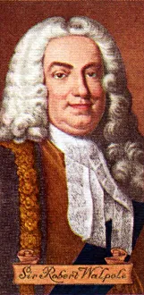 Earl Of Orford Gallery: Sir Robert Walpole, taken from a series of cigarette cards, 1935