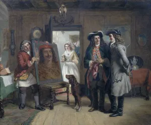 Wp Frith Prints: Sir Roger de Coverley and Addison with The Saracens Head - a Scene from The Spectator