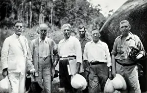 Ross Prints: Sir Ronald Ross, JW Scharff and four others. Creator: Unknown