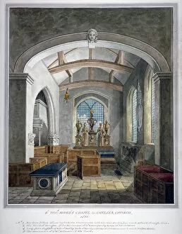 All Saints Church Gallery: Sir Thomas Mores Chapel, Chelsea Old Church, London, 1801