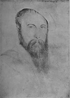 Sir Thomas Wyatt (Copy), c1535-1553 (1945). Artist: Hans Holbein the Younger Sir Thomas Wyatt (Copy), c1535-1553 (1945). Artist: Hans Holbein the Younger