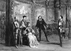 Council Chamber Prints: Sir Thomas Wyatt dictating terms to Queen Mary in the White Tower