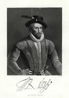 W Holl Gallery: Sir Walter Raleigh, 19th century. Artist: W Holl