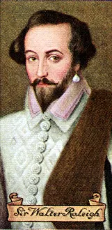 Tobacco Prints: Sir Walter Raleigh, taken from a series of cigarette cards, 1935