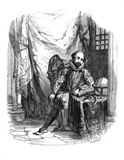 Sir Walter Raleigh in the Tower of London, 1603-1616 (1836).Artist: J Jackson