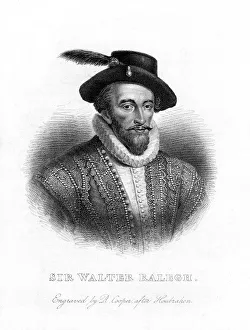 Sir Walter Raleigh, writer, poet, courtier and explorer, (19th century). Artist: R Cooper Sir Walter Raleigh, writer, poet, courtier and explorer, (19th century). Artist: R Cooper