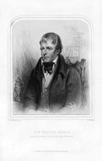 Sir Walter Scott, 1st Baronet, Scottish historical novelist and poet, 1870. Artist: John Watson-Gordon