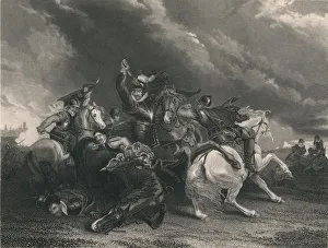 Sir William Russell at the Battle of Zutphen, 1586, (c1830s). Creator: J Rogers