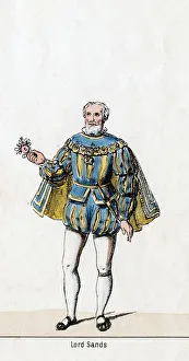 Sir William Sands, costume design for Shakespeares play, Henry VIII, 19th century