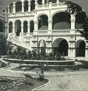 Stork Gallery: Sirdars Palace (Site of General Gordons Death) and Shoebill Stork, Khartoum, c1930s
