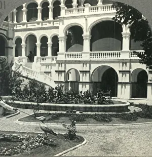 Lord Prints: Sirdars Palace (Site of General Gordons Death) and Shoebill Stork, Khartoum, c1930s