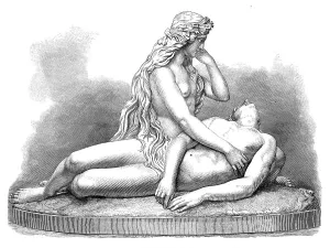 Drowned Prints: The Siren and the Drowned Leander, by J