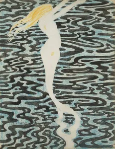 Nymph Prints: Sirene (Baigneuse), 1910. Creator: Spilliaert, Leon (1881-1946)