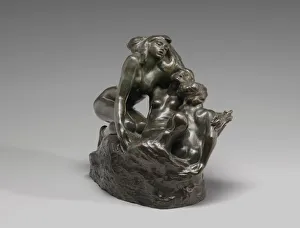Siren Prints: The Sirens, model before 1887, cast probably 1900 / 1920. Creator: Auguste Rodin