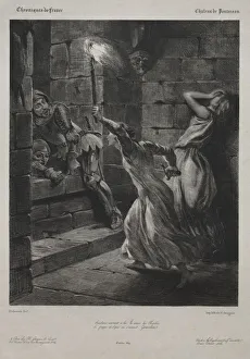 1798 1863 Prints: The Sister of Duguesclin, 1829. Creator: Eugene Delacroix (French, 1798-1863); H