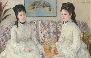 Berthe Manet Gallery: The Sisters, 1869. Creator: Berthe Morisot