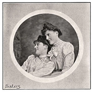 Images Dated 2nd May 2007: Sisters, 1901.Artist: Frederick Downer & Sons