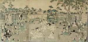 Sisters Collection: Sisters Avenging their Father's Death (from Kabuki Play 'Shiraishi'), between c1820 and c1830