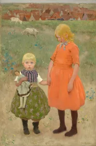 Julius Gari Melchers Prints: The Sisters, c. 1895. Creator: Gari Melchers