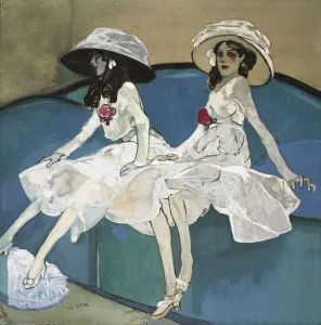 C 1910 Gallery: Two sisters, c. 1910