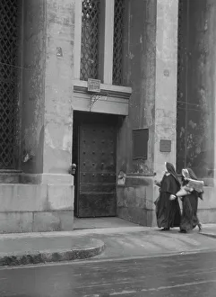 Nuns Prints: Sisters of Charity and the gateway of the Armory