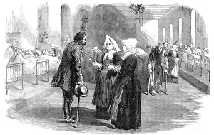 Nuns Prints: Sisters of Charity (St. Benoit), in the new Hospital, at Pera, 1854. Creator: Unknown