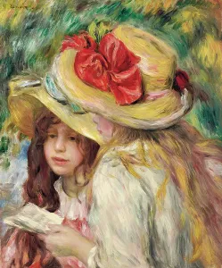 Stylish Prints: The Two Sisters (Les deux soeurs), c1890-1895. Creator: Renoir, Pierre Auguste (1841-1919)