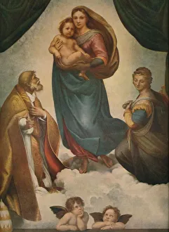 Bibby Prints: The Sistine Madonna, 1512, (1911). Artist: Raphael